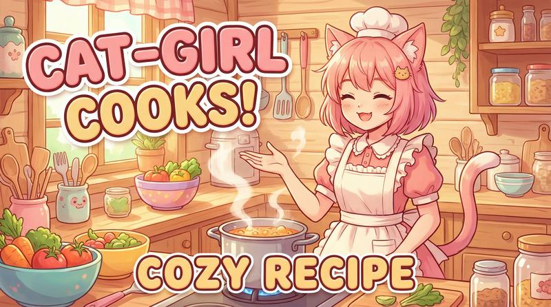 抖音风美食动漫